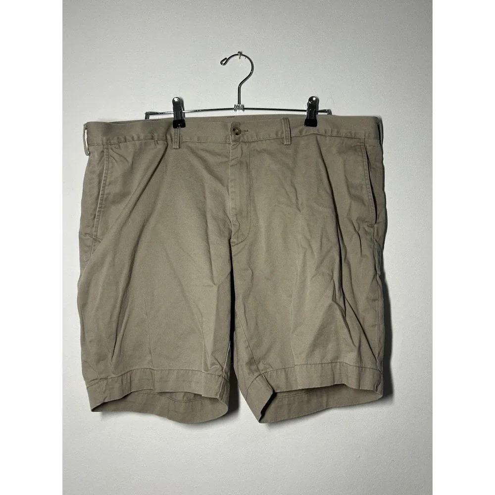 Polo Ralph Lauren Men's Mid-Rise Khaki Chino Shorts, Size 42, Classic Fit, 9